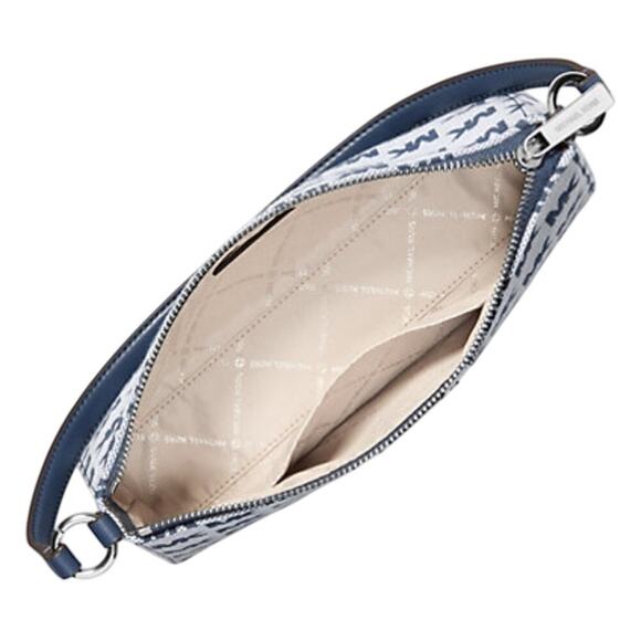 Michael Kors Vincent Medium Logo Jacquard Pochette with Card Case NWT - Picture 12 of 14